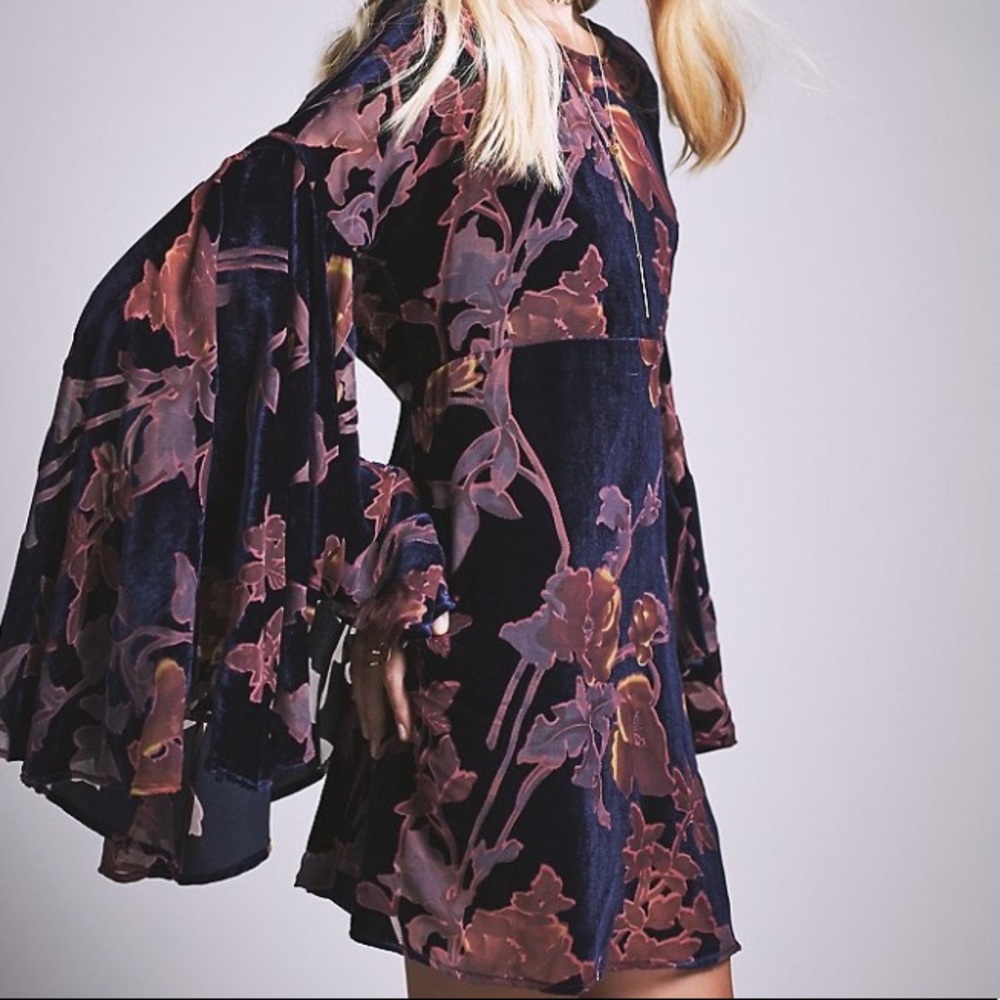 Free People velvet ‘cocktails and couture’ dress